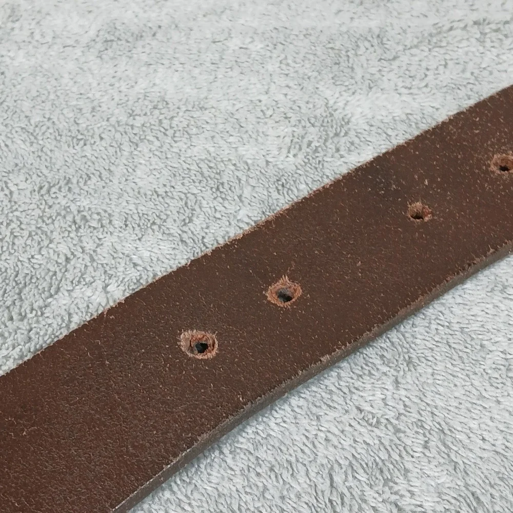 Justin Belt Mens 36 232BR Texas Longhorn Trophy Buckle Brown Top Grain Leather